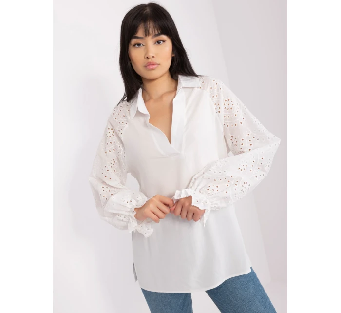 Bluzka LK BZ model 18650822 ecru - FPrice Bluzka LK BZ model 18650822 ecru - FPrice