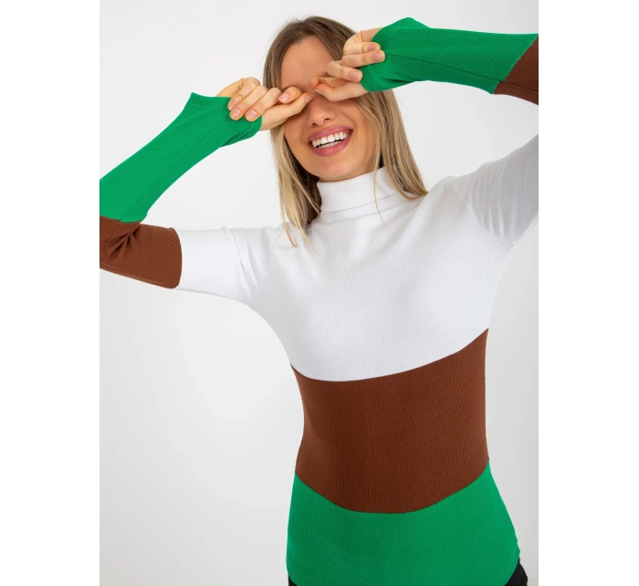 Dámská halenka RV BZ 8465 model 18310042 zelená - FPrice Dámská halenka RV BZ 8465 model 18310042 zelená - FPrice