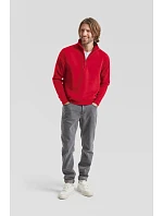 Fruit of the Loom Premium Zip Neck Sweat Mikina s 1/4 zipsom 16.2032 biela
