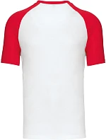 K 330 Baseballové tričko model 22507300 white/red - Kariban K 330 Baseballové tričko model 22507300 white/red - Kariban