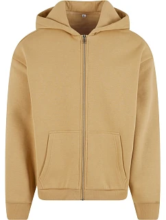 Build your Brand BY 285 Pánska mikina s kapucňou z hrubej bavlny „Fluffy“ 56.0285 union beige