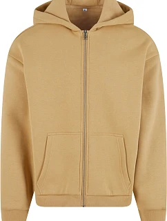 Build your Brand BY 285 Pánska mikina s kapucňou z hrubej bavlny „Fluffy“ 56.0285 union beige