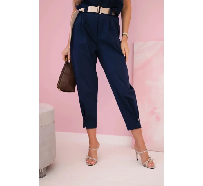 Set vesta + kalhoty námořnická modř