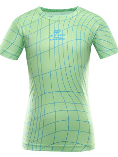 Detské rýchloschnúce tričko ALPINE PRO BASIKO neónovo zelený gecko variant pa