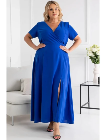 Dámské šaty model 18153553 chrpové - Karko Dámské šaty model 18153553 chrpové - Karko