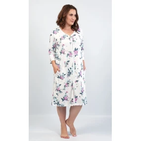 Dámske domáce šaty s trojštvrťovom rukávom Kristýna
