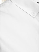 Pánska košeľa s krátkym rukávom, strih regular fit, biela, FashionStreet KX1097