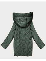 kurtka damska pikowana z kapturem Goodlookin khaki model 22383878 - S'WEST