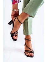 Klasyczne Lakierowane Sandały Na Obcasie Czarne Milani Klasyczne Lakierowane Sandały Na Obcasie Czarne Milani