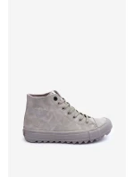 Dámské Tenisky Big Star Vysoké Zateplené Šedé model 21595615 - Big Star Shoes Dámské Tenisky Big Star Vysoké Zateplené Šedé model 21595615 - Big Star Shoes