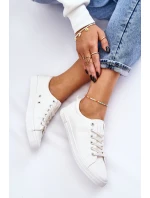 Dámské hladké nízké tenisky Big Star model 21608589 Bílé - Big Star Shoes