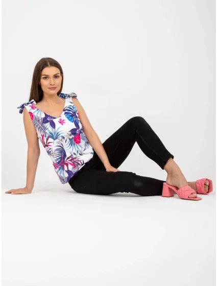 Dámsky top WN TP 1482 4.67 biely a tmavomodrý