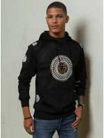 Pánská mikina s kapucí s potiskem černá Dstreet model 21968206 - FashionStreet