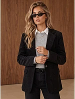 Dámská černá kordová bunda FashionStreet PY0161