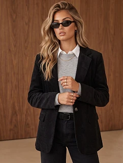Marynarka damska czarna model 22394759 - FashionStreet