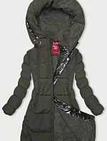 Zimná bunda s kapucňou khaki (2M-231)