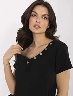 Blúzka DHJ BZ 25168.00 čierna