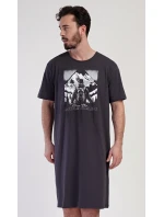 Pánska nočná košeľa s krátkym rukávom Mountain