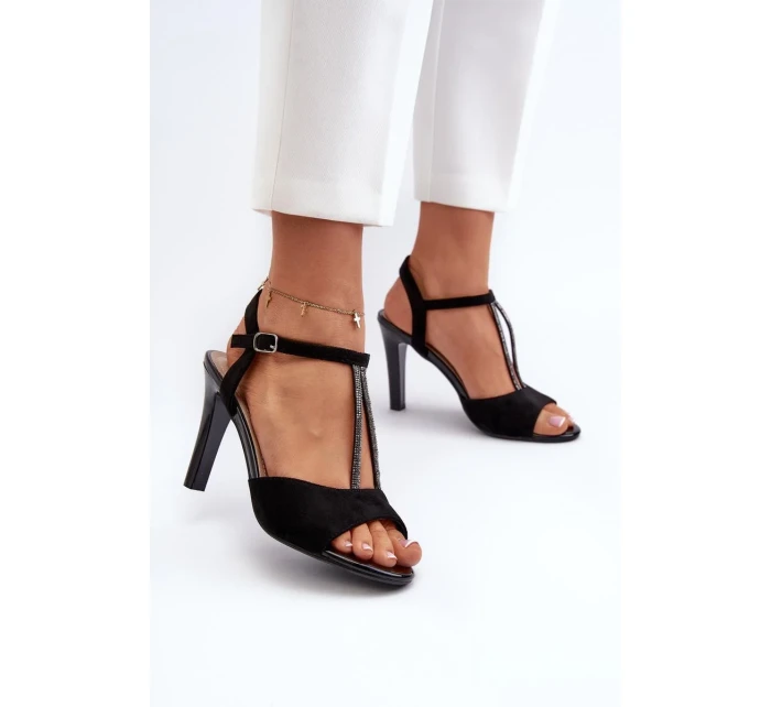 Sandále na podpätku model 197092 Krok vo veľkom štýle