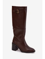 Topánky na podpätku model 220721 Krok vo veľkom štýle Topánky na podpätku model 220721 Krok vo veľkom štýle