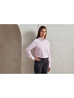 PR 338 Oxford pruhovaná halenka s dlouhým rukávem blue model 22483473 - Premier PR 338 Oxford pruhovaná halenka s dlouhým rukávem blue model 22483473 - Premier