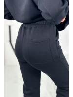 Bavlnená súprava s vyšívaným nápisom Paradise čierny