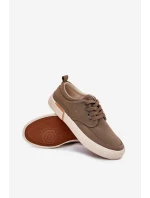 Materiałowe Trampki Męskie Big Star RR174064 Khaki