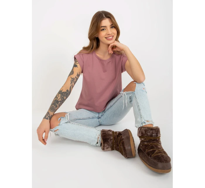 Tričko RV TS 4833.52 tmavo ružová