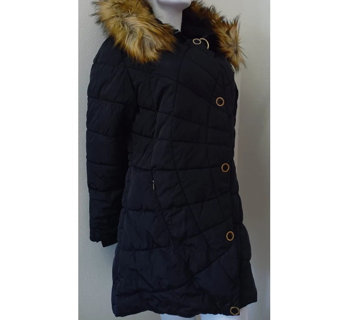 Dámska zimná bunda W703 čierna - MHM