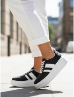 Dámske čierne tenisky FashionStreet ZY1395