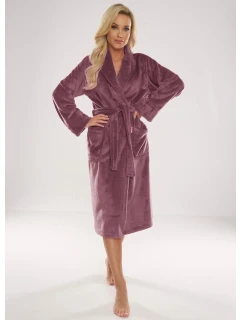 Dlouhý dámský župan s límcem model 16477876 Abigail - De Lafense