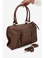 Velká taška z imitace kůže Taupe model 22220877 - Flora&Co Velká taška z imitace kůže Taupe model 22220877 - Flora&Co