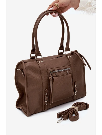 Velká taška z imitace kůže Taupe model 22220877 - Flora&Co Velká taška z imitace kůže Taupe model 22220877 - Flora&Co