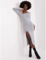 Sukienka EM SK model 19341671 jasny szary - FPrice Sukienka EM SK model 19341671 jasny szary - FPrice