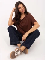 Bluzka MJ BZ model 21798169 brązowy - FPrice Bluzka MJ BZ model 21798169 brązowy - FPrice