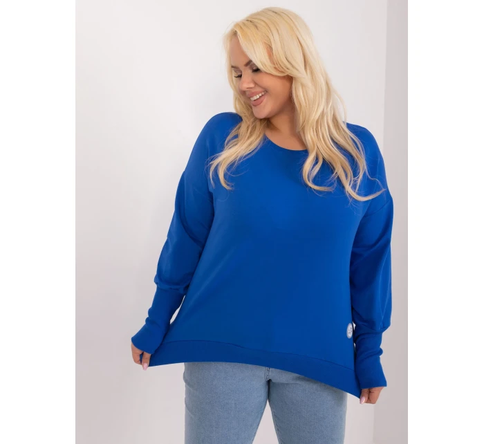 Bluzka RV BZ model 19755126 kobaltowy - FPrice Bluzka RV BZ model 19755126 kobaltowy - FPrice