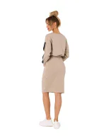 Dámska sukňa M728 béžová - Moe