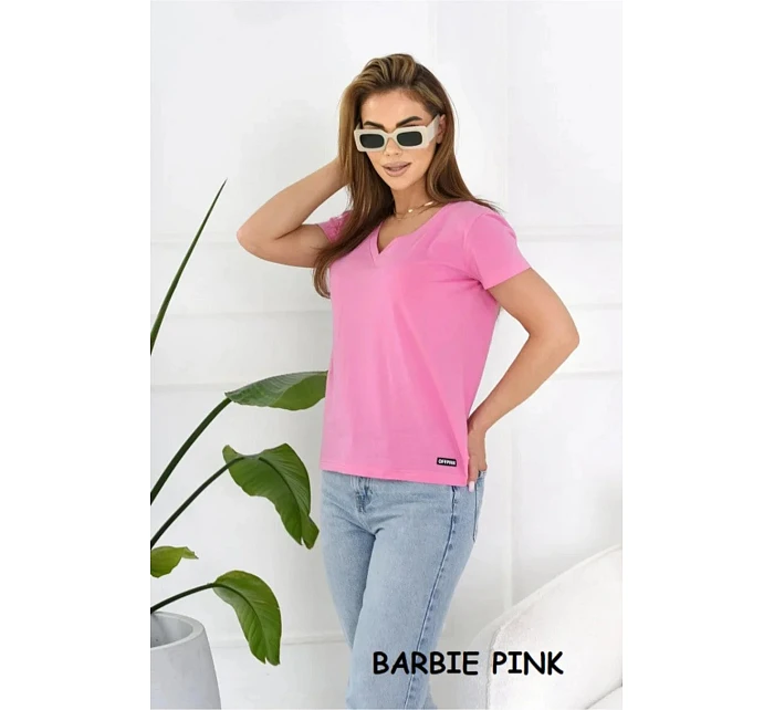 Dámske tričko s krátkym rukávom Serek brown - Off Pink