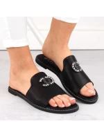 Pohodlné žabky se zirkony W model 20118126 černá - S.Barski