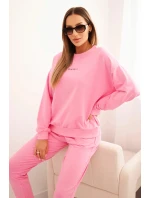 Dámska bavlnená súprava s potlačou Minimal light pink