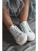 Dziecięce Klasyczne Niskie Trampki BIG STAR HH374094 Niebieskie Dziecięce Klasyczne Niskie Trampki BIG STAR HH374094 Niebieskie