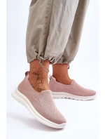 Damskie Tenisówki Materiałowe Wsuwane Różowe Adiora Damskie Tenisówki Materiałowe Wsuwane Różowe Adiora