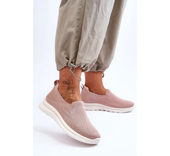 Damskie Tenisówki Materiałowe Wsuwane Różowe Adiora Damskie Tenisówki Materiałowe Wsuwane Różowe Adiora