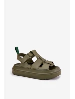 Dámské sandály na platformě zelené model 21696254 - Boto Dámské sandály na platformě zelené model 21696254 - Boto