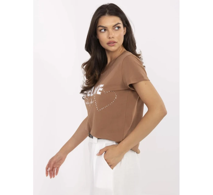 Tričko CLM TS 1726.87 svetlohnedé