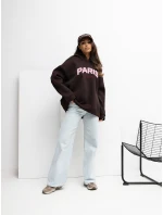 Bluza RV BL model 21777643 ciemny brązowy - FPrice Bluza RV BL model 21777643 ciemny brązowy - FPrice