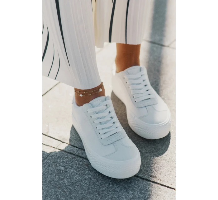 Dámské tenisky na platformě Big Star – bílé Dámské tenisky na platformě Big Star – bílé