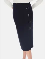 Dámská sukně model 20849707 tmavě modrá Potis & Verso - Potis & Verso