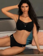 Dámske dvojdielne plavky Silke 6 S940V1SL6 Black - Self