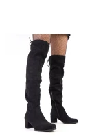 Dámské kozačky na podpatku Černá model 21778831 - Inello